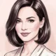 Illustrated portrait of Mary D. Greenberg, Style & Blush author